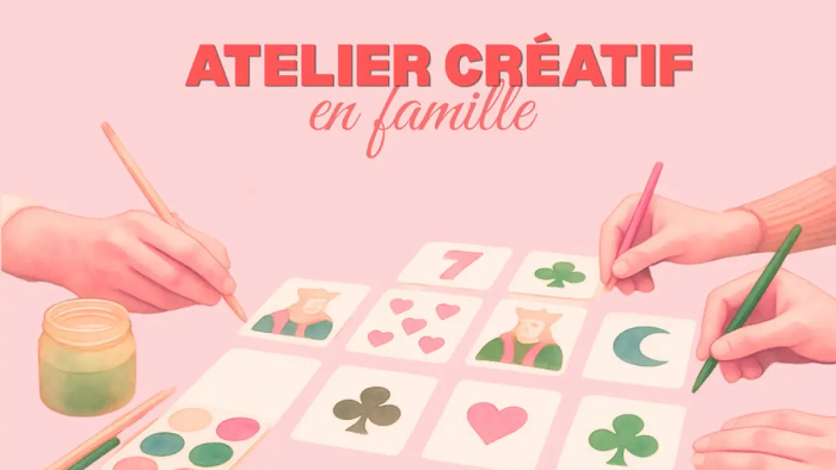 Atelier créatif en famille au Musée de la Carte à Jouer