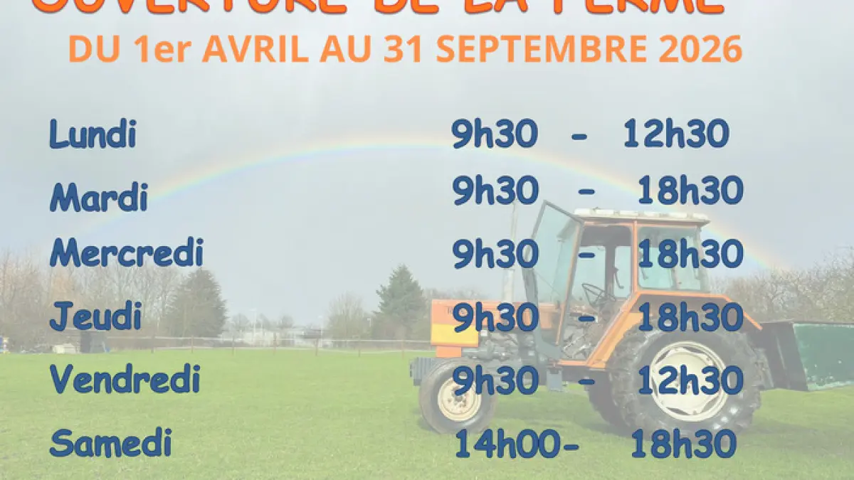 Visite libre de la ferme du Parc des Meuniers