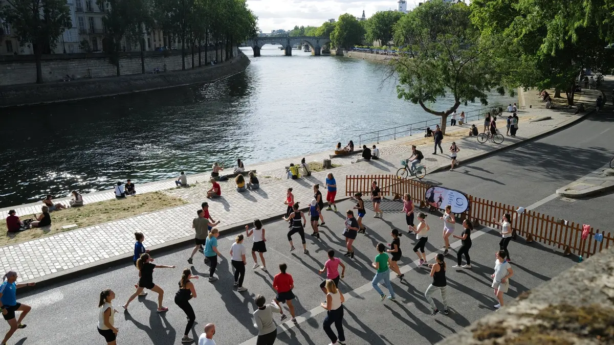 Gym suédoise au parc Rives de Seine