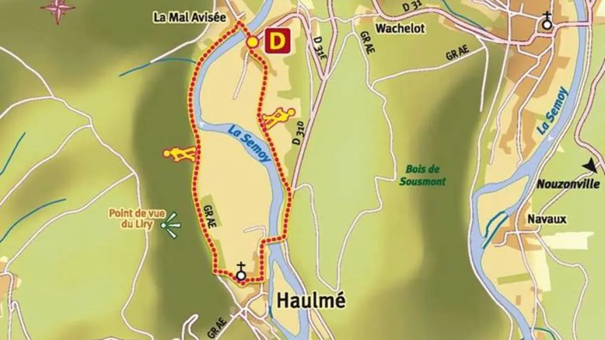 Balade à pied: La plaine de Tournavaux