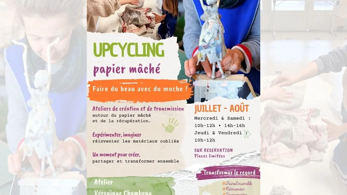 Stage d'été : upcycling en papier mâché
