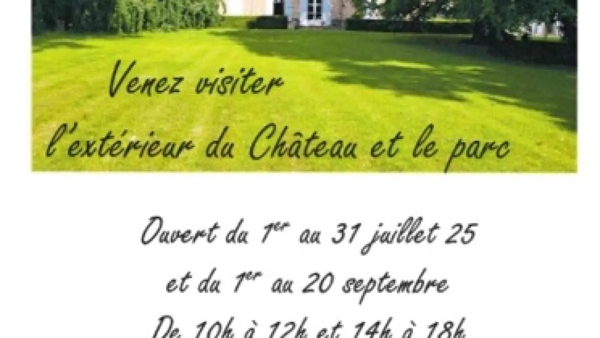 Visite extérieure du château et du parc de Brans