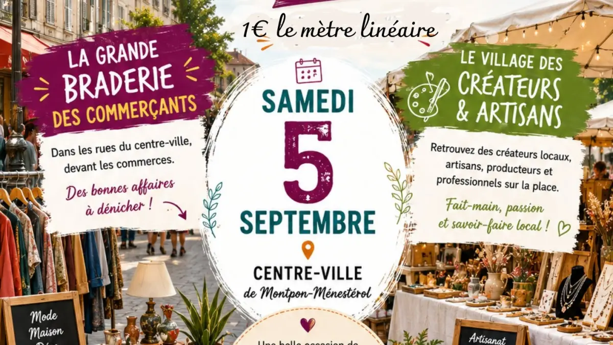 Braderie de commerçants, artisans, créateurs