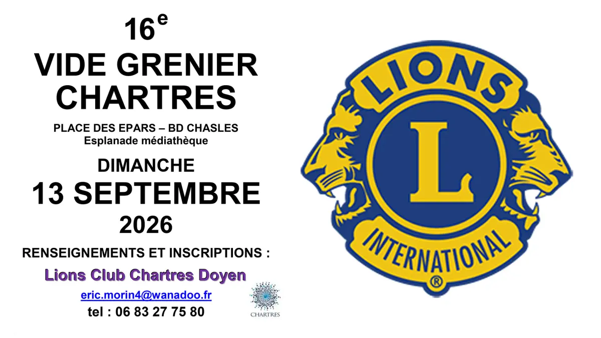 Vide grenier du Lions Club Chartres Doyen