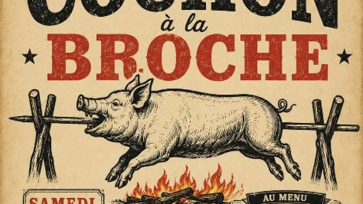 Soirée cochon à la broche