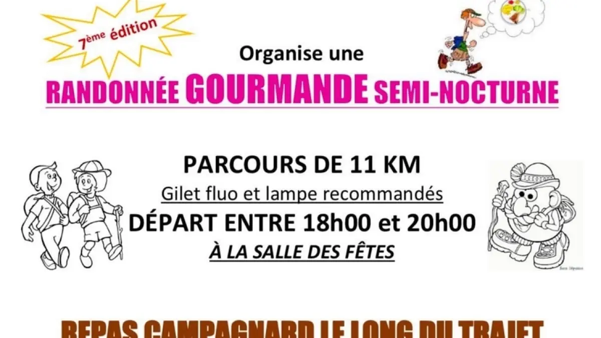 Randonnée gourmande semi-nocturne