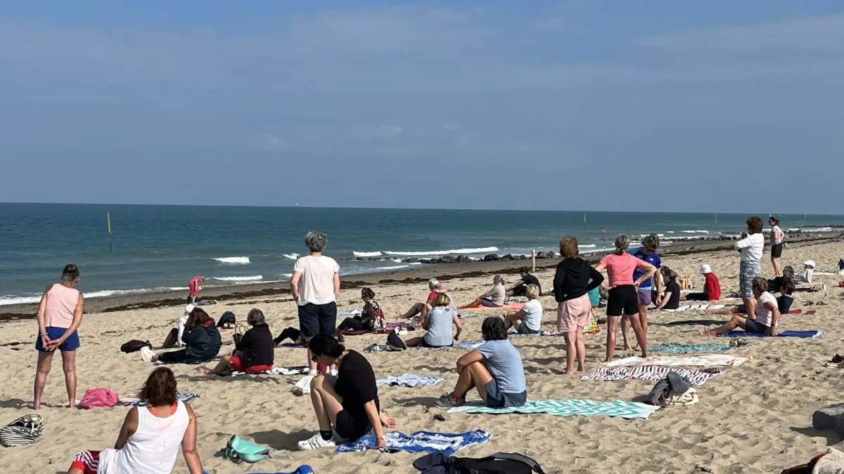 Réveil musculaire sur la plage