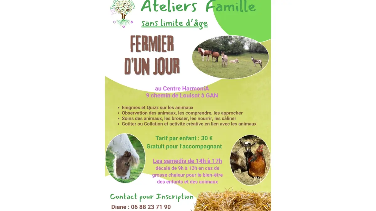 Atelier famille "fermier d’un jour"