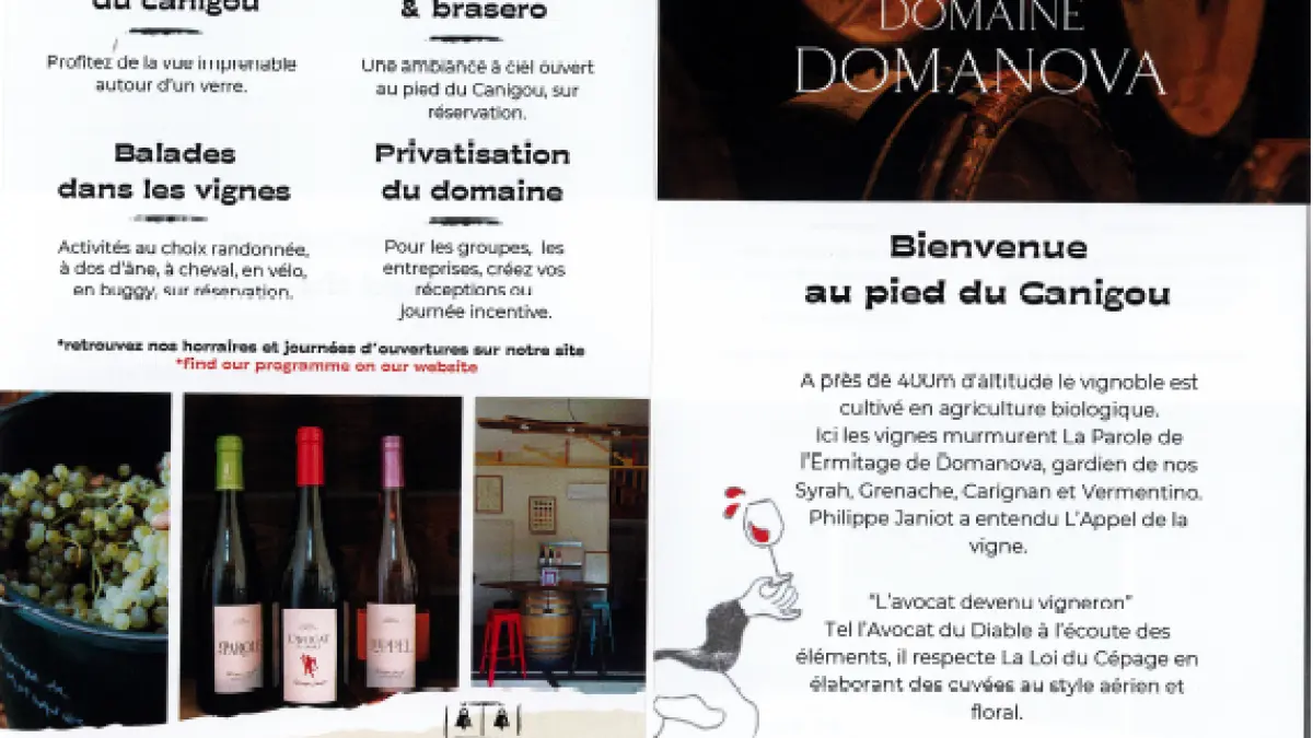 VISITE ET DEGUSTATION AU DOMAINE DOMANOVA