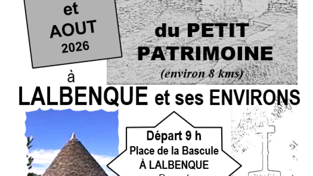 Rando du Petit patrimoine à Lalbenque et ses environs