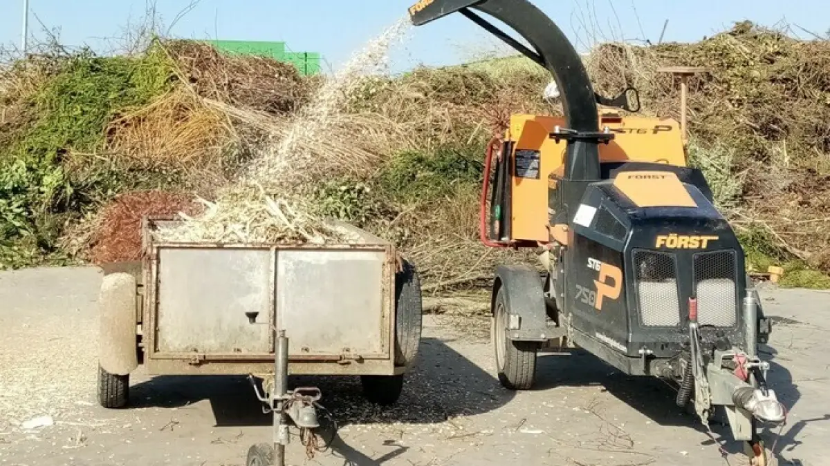 Broyage de végétaux à la déchèterie de Bonneuil-Matours (sur inscription)
