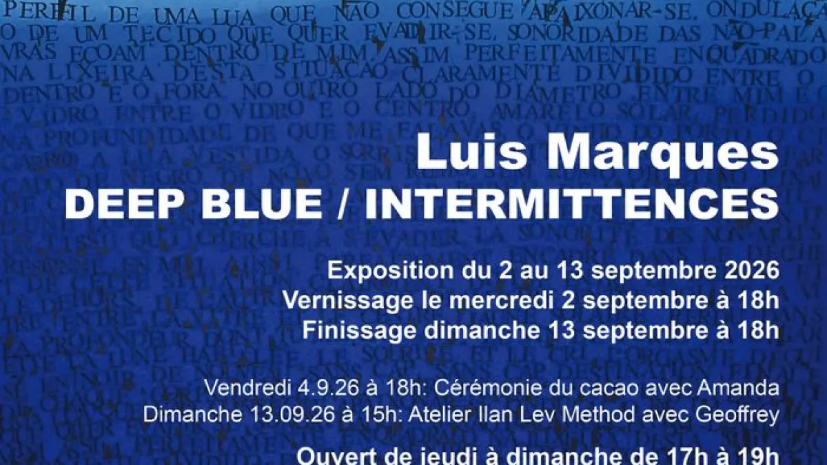 Luis Marques DEEP BLUE / INTERMITTENCES