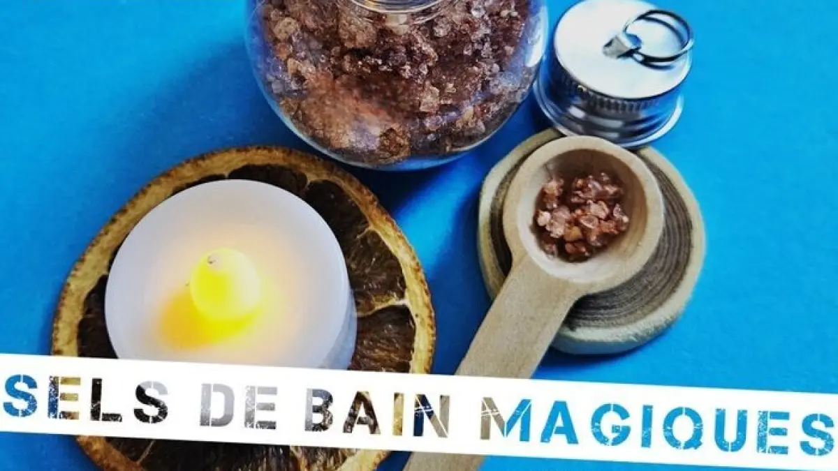 Atelier cosmétique pour enfant: fabrication Sels de bain magiques