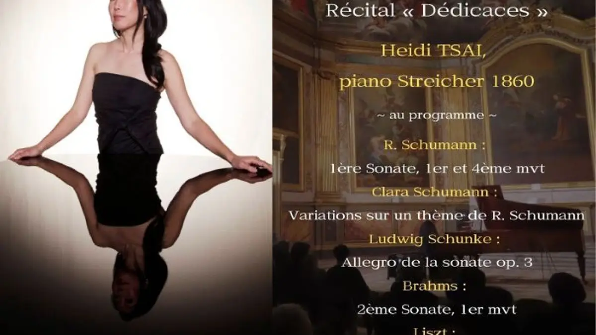 Saison musicale - Récital de piano solo " Dédicaces" par Heidi Tsai.