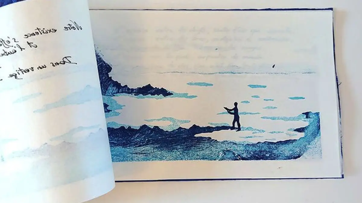 Livre d'artiste L'espace entre nous de Claudine Valette