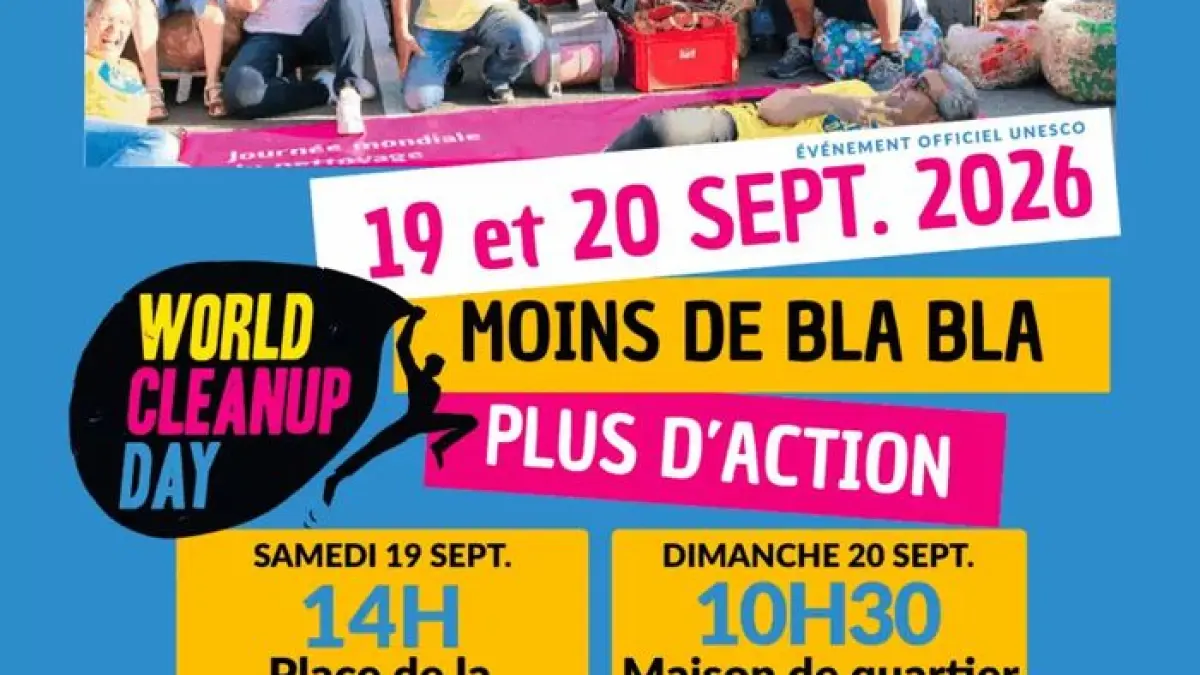 World Clean Up Day - Les 19 et 20 septembre