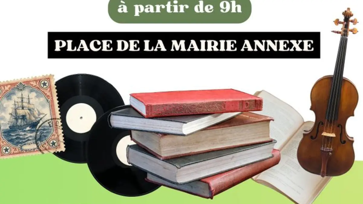 Bourse aux livres, instruments, CD, vinyles, timbres, cartes postales et jeux de société