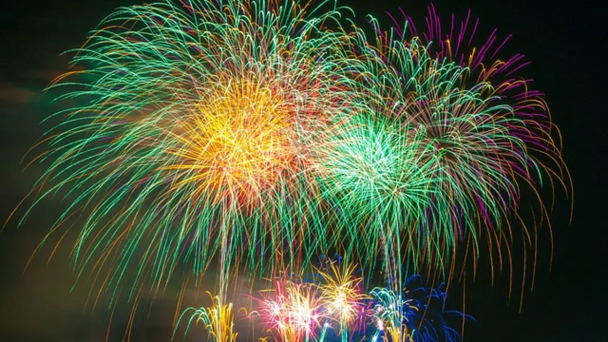 Feu d'artifice  dans le cadre de Carennac en fête