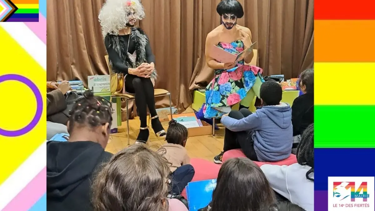 Lectures de contes par des artistes drag queens et drag kings avec le collectif Les Contes à Paillettes