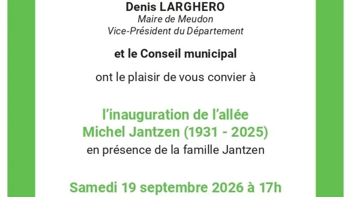 Inauguration de l'allée Michel Jantzen