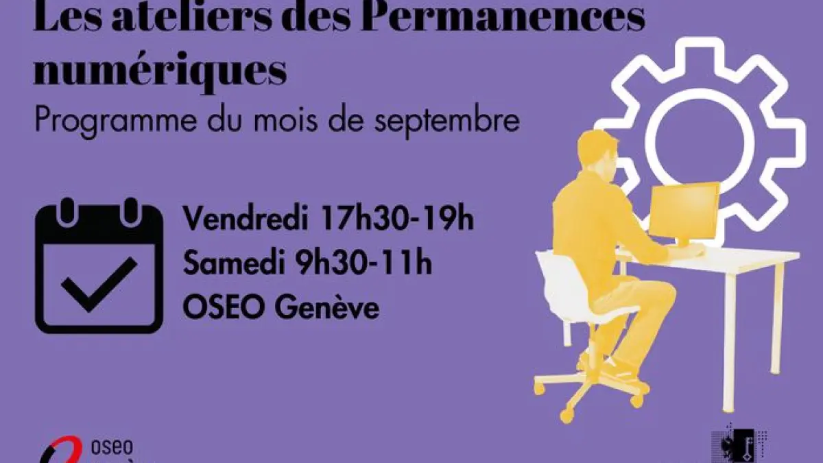 Ateliers numériques de septembre - Permanence numérique Rive droite
