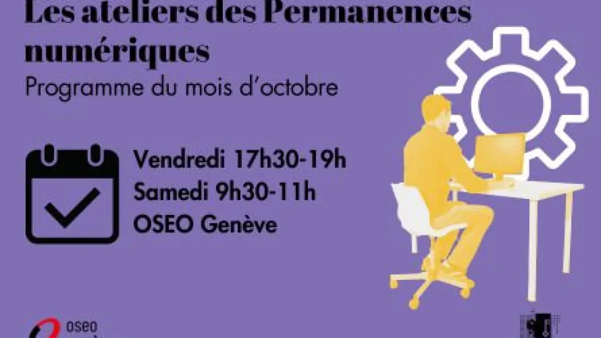 Ateliers numériques d'octobre - Permanence numérique Rive droite
