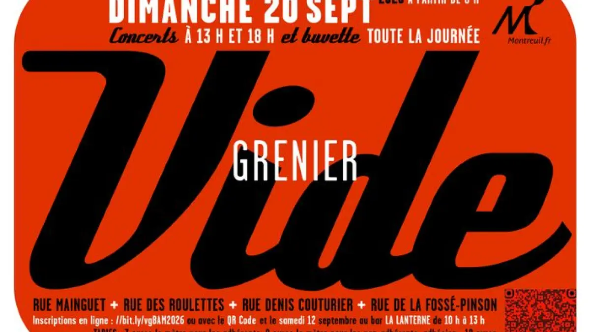 Vide-greniers annuel des Buttes à Morel !