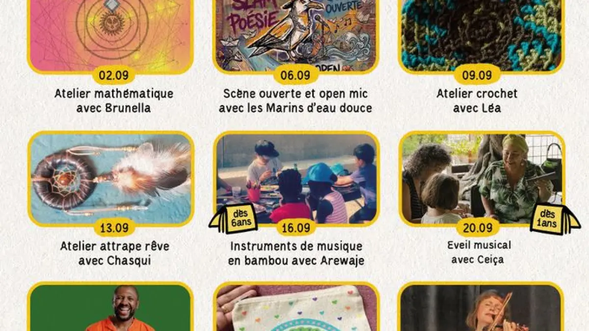 Programmation familles aux Jardins de la Jonction