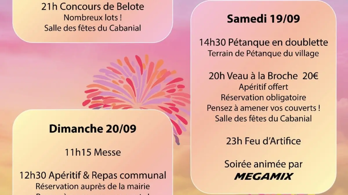 LE CABANIAL EN FÊTE !
