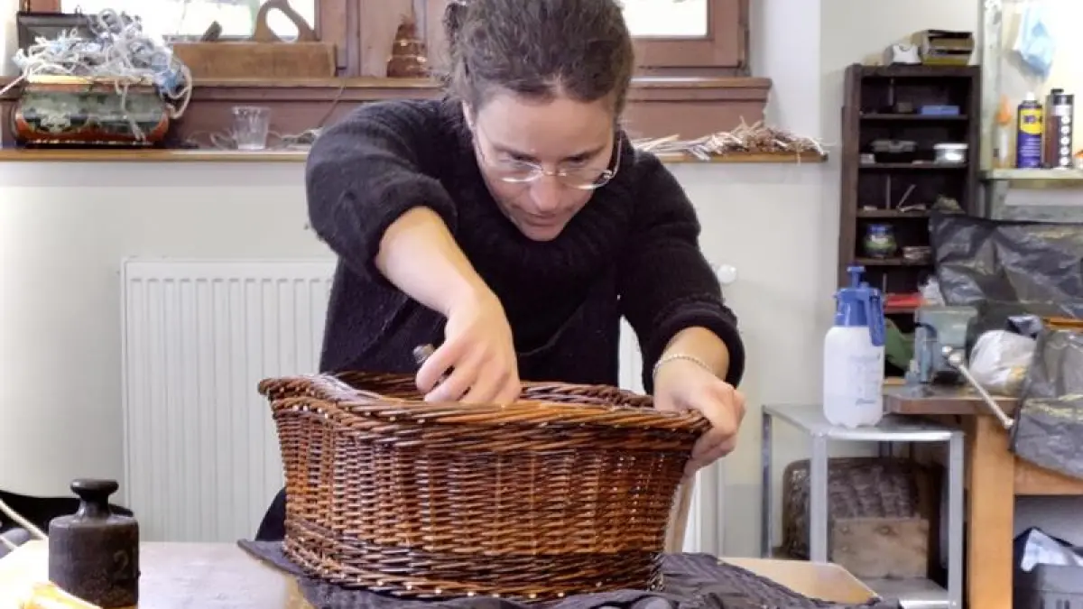 Atelier de vannerie - Corbeille